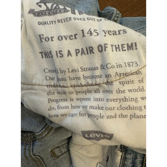 Levi's 541 Shorts Men’s 38 Blue Denim Cut Off  Flat Front Bermuda Jorts Adult - Picture 11 of 11